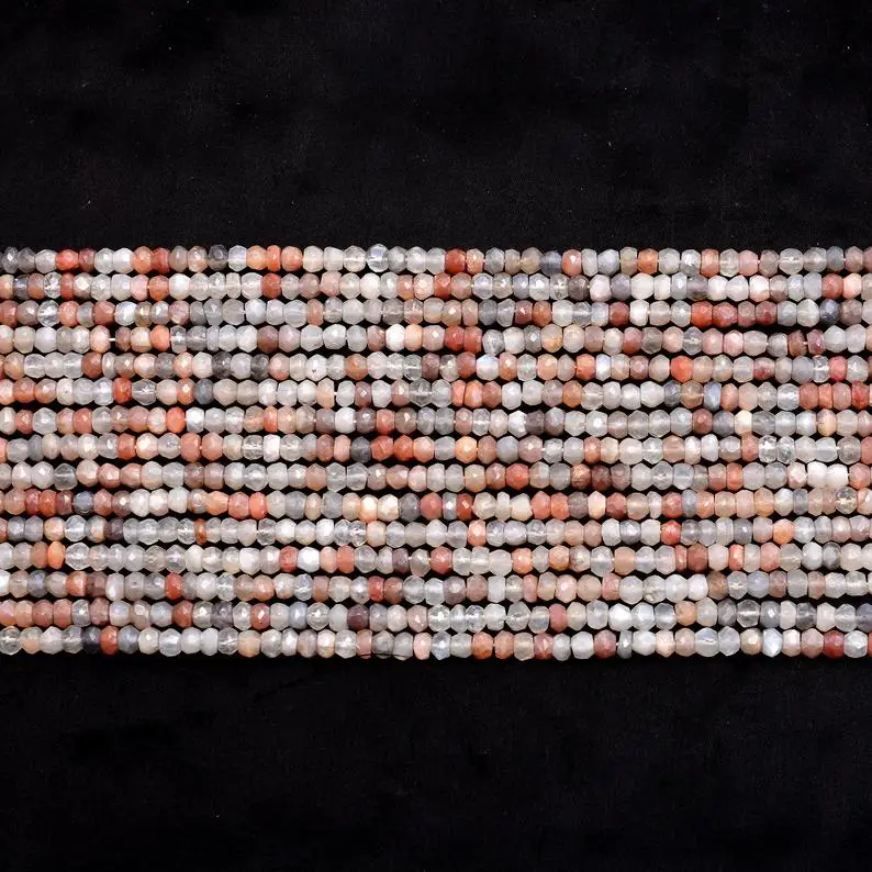 Натуральные разноцветные Круглые бусины в форме Луны 4 5 мм 13 дюймов