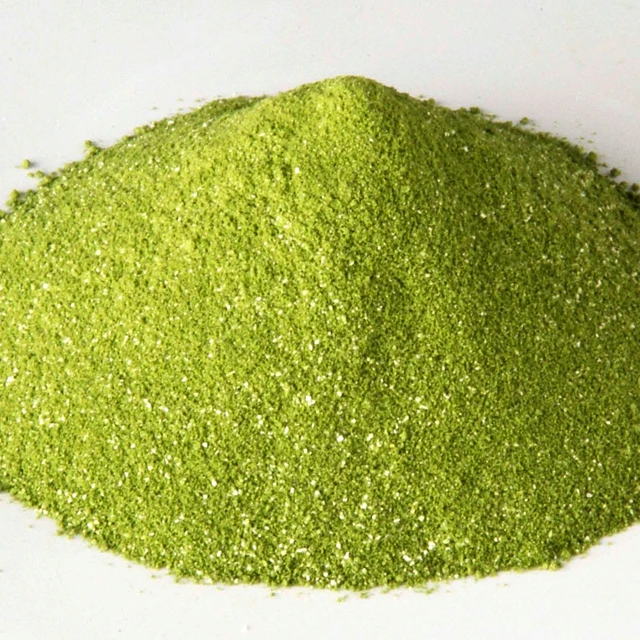 young leaves of satsuma sweet potato leaf powder