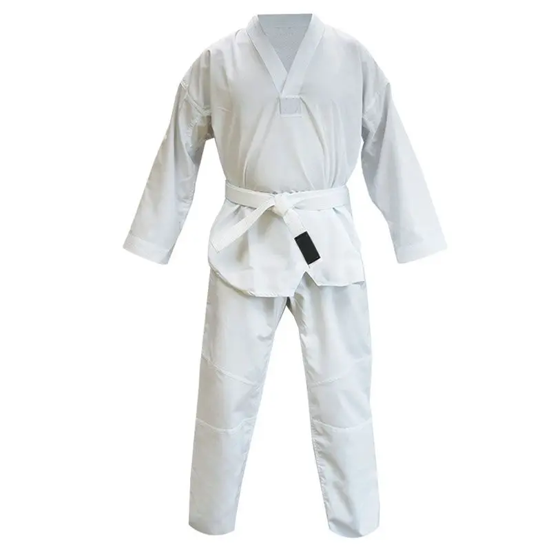 New design 100% cotton custom logo wholesale cotton taekwondo suit Martial Arts Uniforms Canvas Judo Gi Kyokushin Karate Uniform