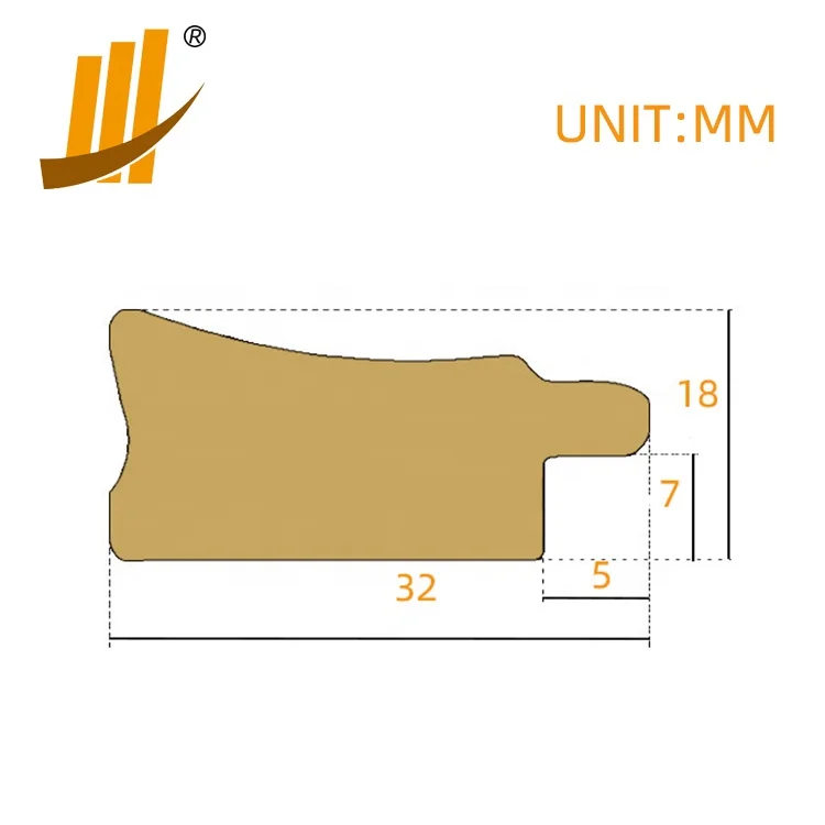 Huifeng Modern Photo Frame Environmental Protection PS Plastic Picture Frame Moulding Wholesale