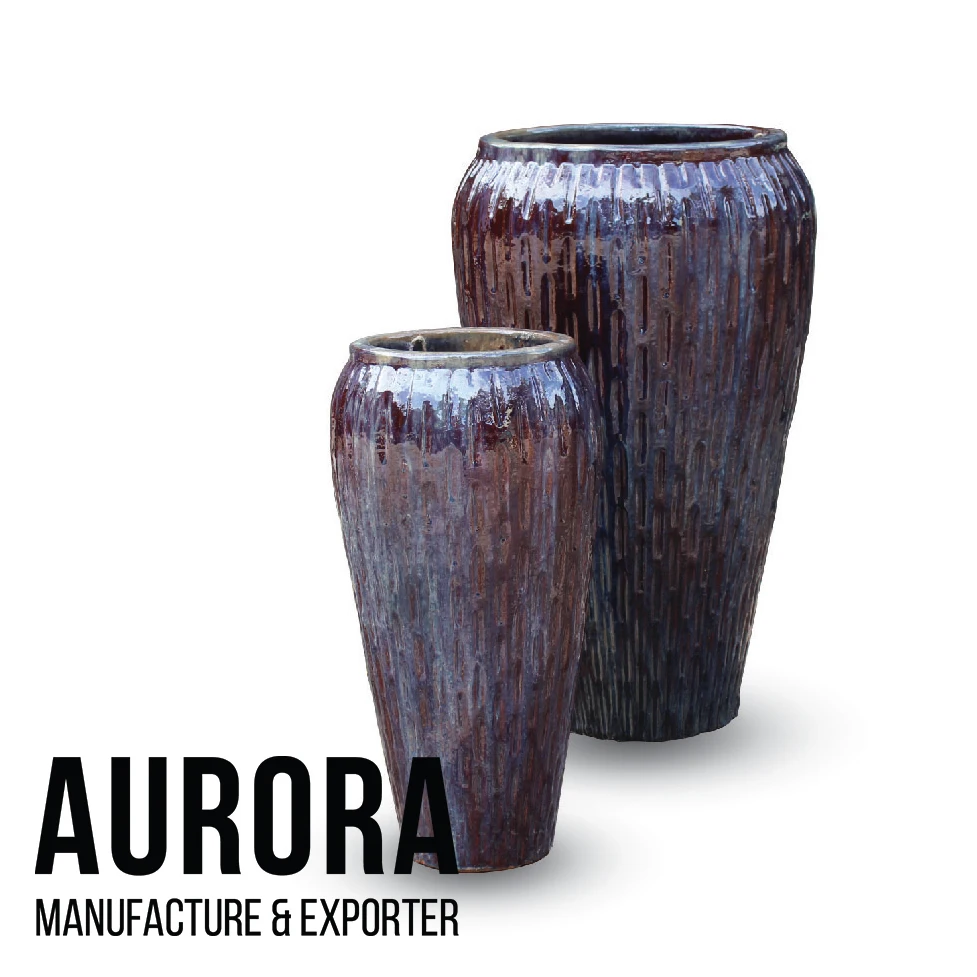 Новая глазурованная керамическая плантация в Атлантическом стиле уличные керамические цветочные горшки.