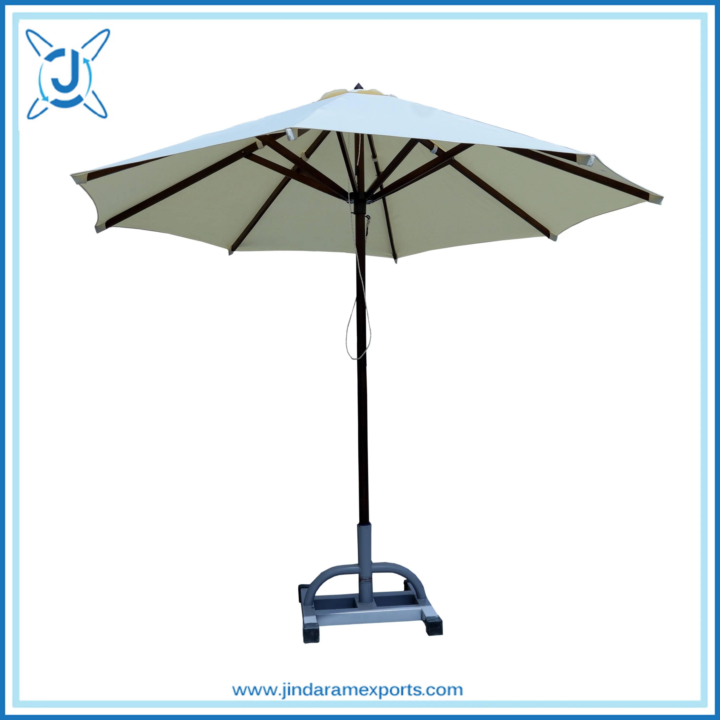 12ft single tier teak wood center pole outdoor sun umbrella luxury garden patio outdoor sun umbrella outdoor garden furniture