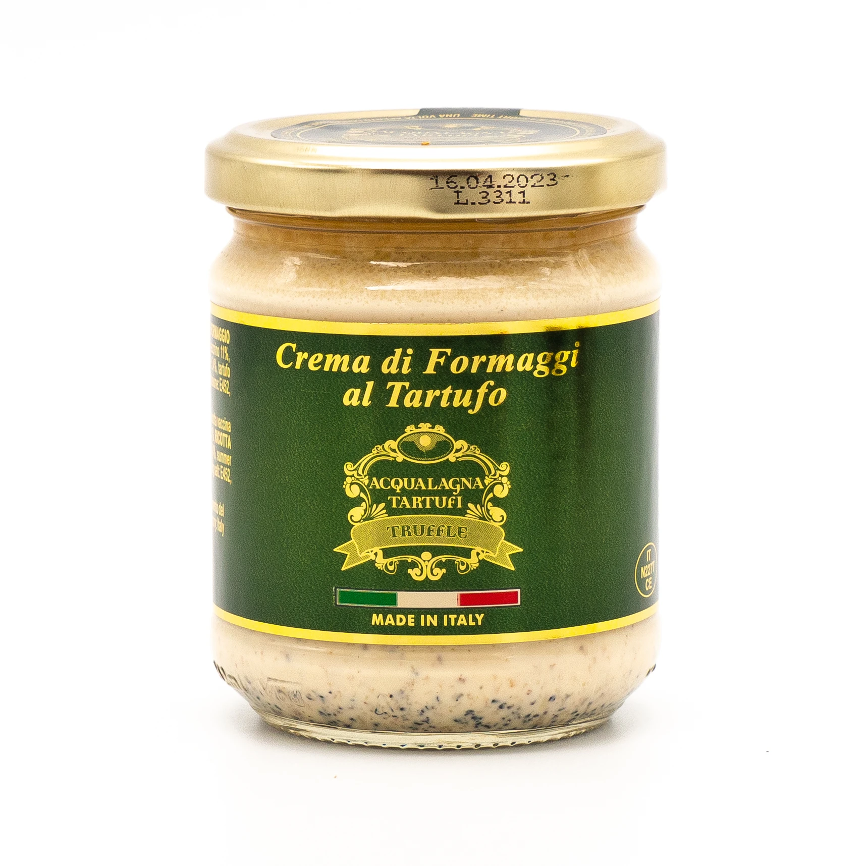 
New Product 2021 Italian Cheese Cream with Black Summer Truffle 180 g 