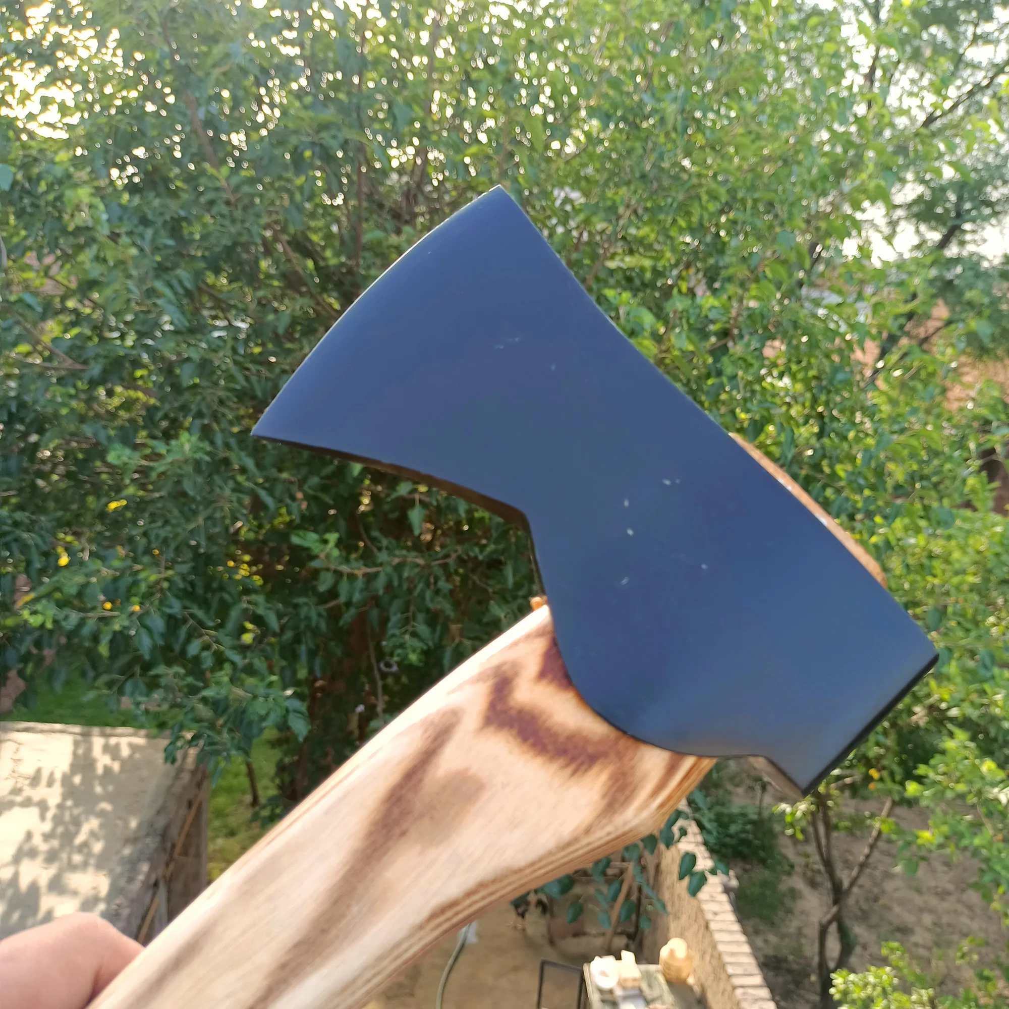 Топор викингов из углеродистой стали ручной работы на заказ Медный топор для выживания с деревянной ручкой оптовая продажа подарок