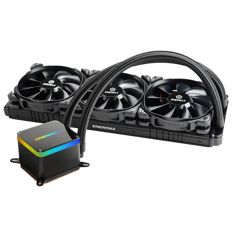
[ENERMAX] LIQTECH II 360mm All-in-One ARGB Fan CPU liquid cooler lighting Fan Black RTS 