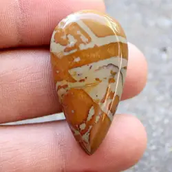 Pear shape natural samsonite cabochon smooth stone for jewelry