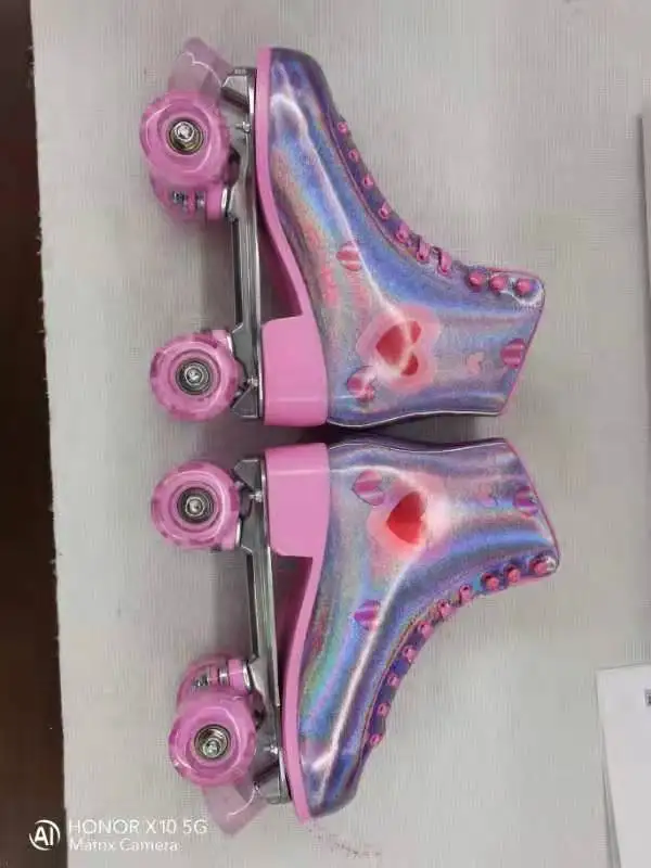 2021 factory hot sale high-quality two-row flash skating for men and women unisex roller skates