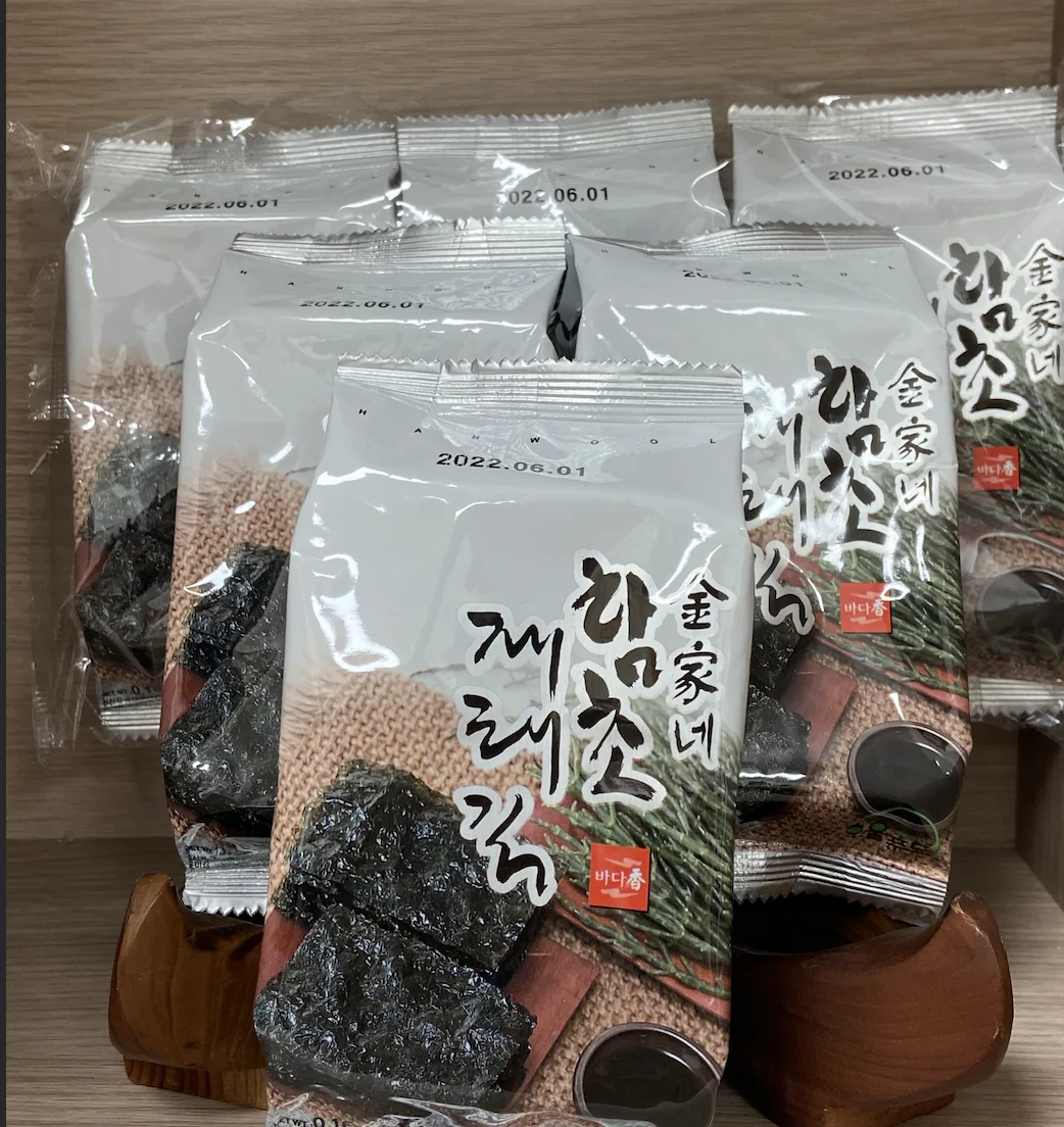 Корейские водоросли, водоросли со вкусом кимчи, изготовленные в Корее, Лидер продаж