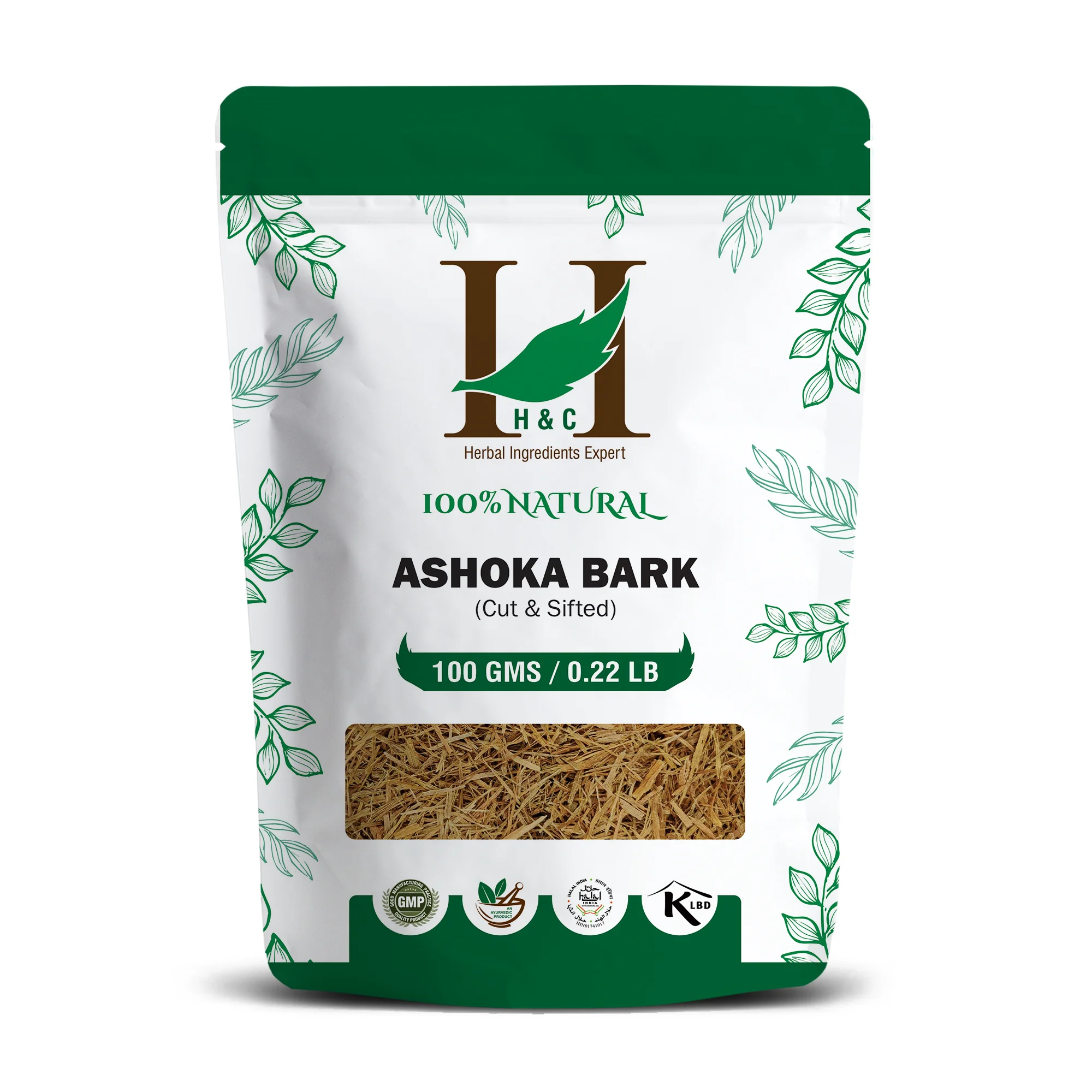 H&C Ashoka Bark Cut & Sifted | Herbal Tea Ingredient - 100g Pack
