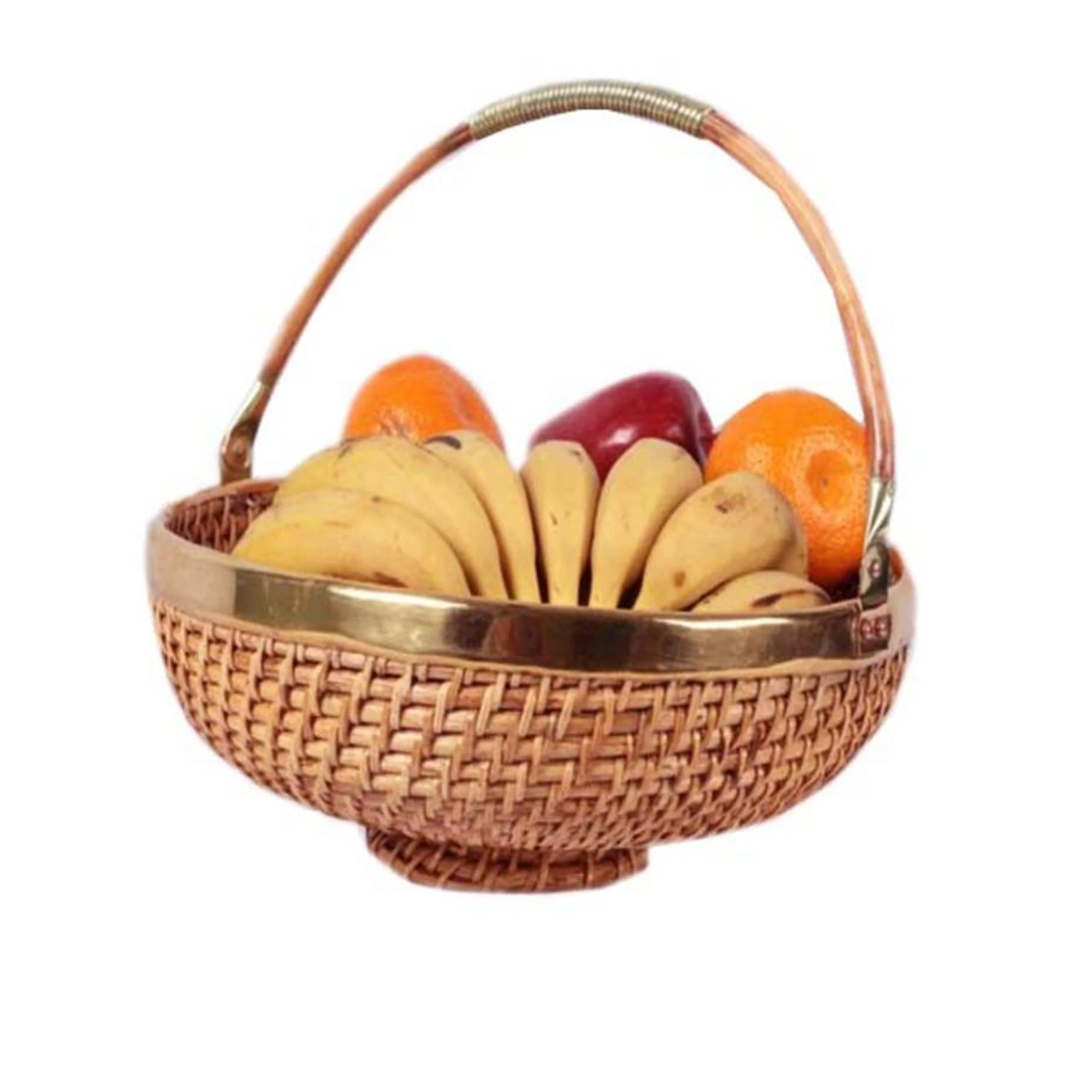 cane fruit basket natural assam handmade cane product wholesale fruit & vegetables basket wholesale price