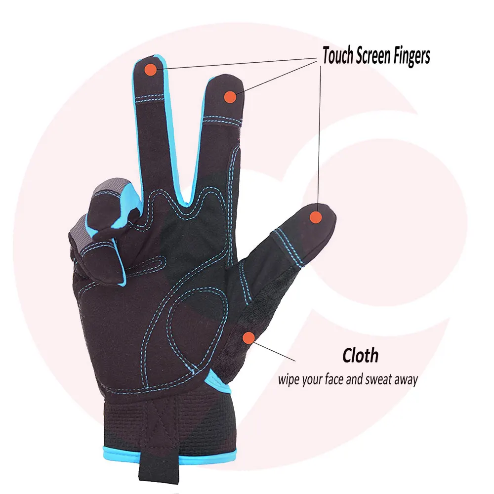 
Low Moq Men Mechanical Gloves FOr Adults Pakistan Manufacturing Microfiber Palm Custom Mechanic Work 