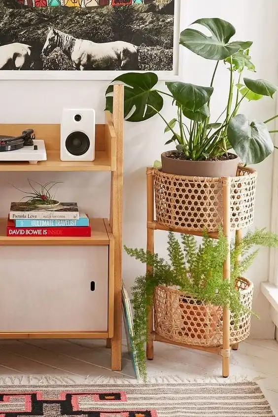 Indoor sturdy handmade bamboo pots for plants large woven bamboo planters wholesale cheap price