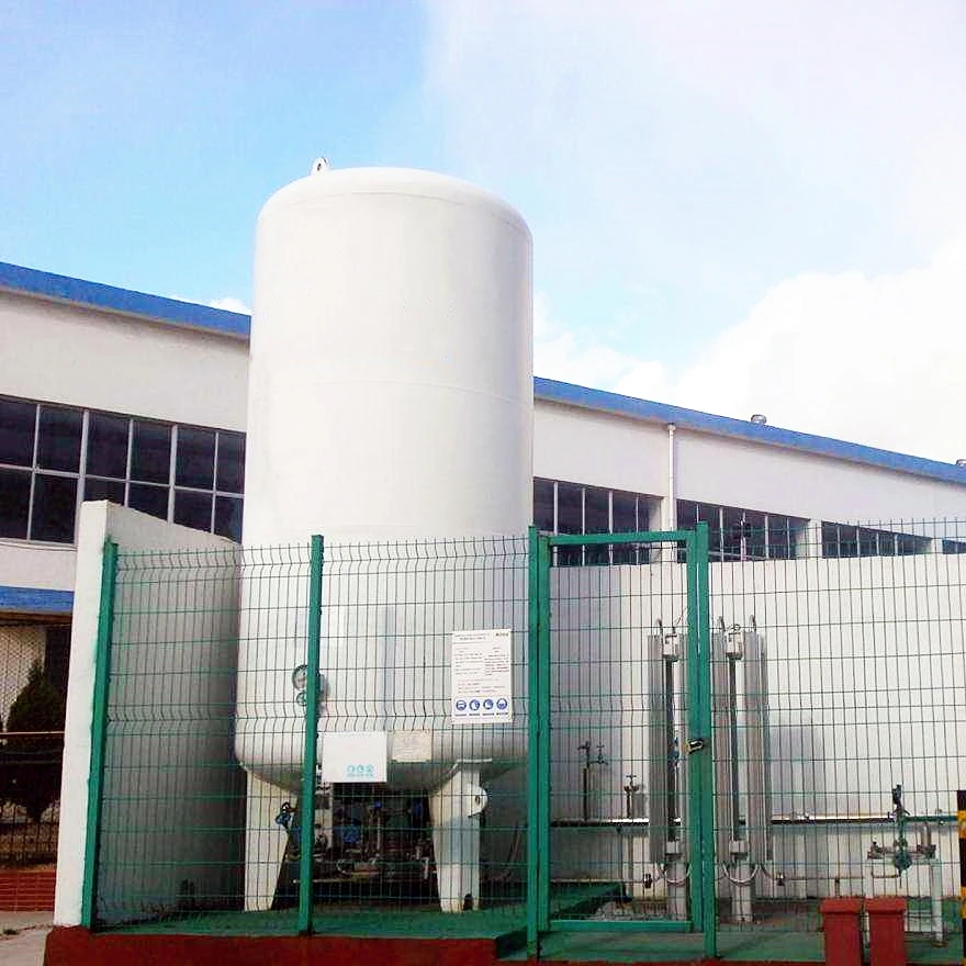 Hot sale 3m3 Liquid Oxygen Cryogenic Tank for Water Wastewater Treating Glass Pulp Paper Filling Station