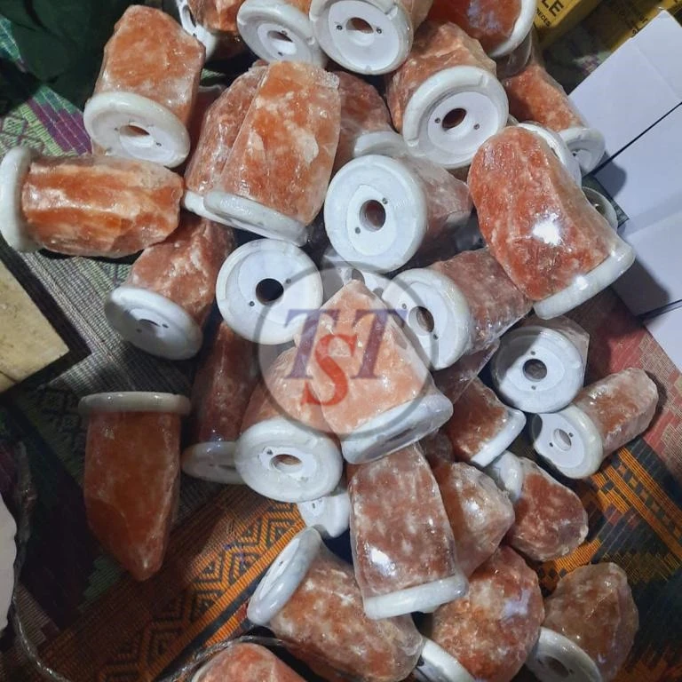 Розовая соляная лампа, Гималайская Розовая соляная лампа естественной формы, розовая соляная лампа гималайской формы 2-3 кг с мраморной основой.
