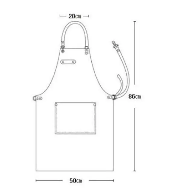 Luxury Genuine Leather Apron Work BBQ Kitchen Carpenter Men Women Leather Apron cow belly fine leather butcher Apron