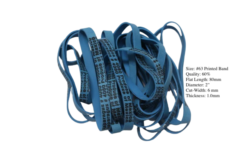 60% голубые резинки № 63, изготовленные из Таиланда