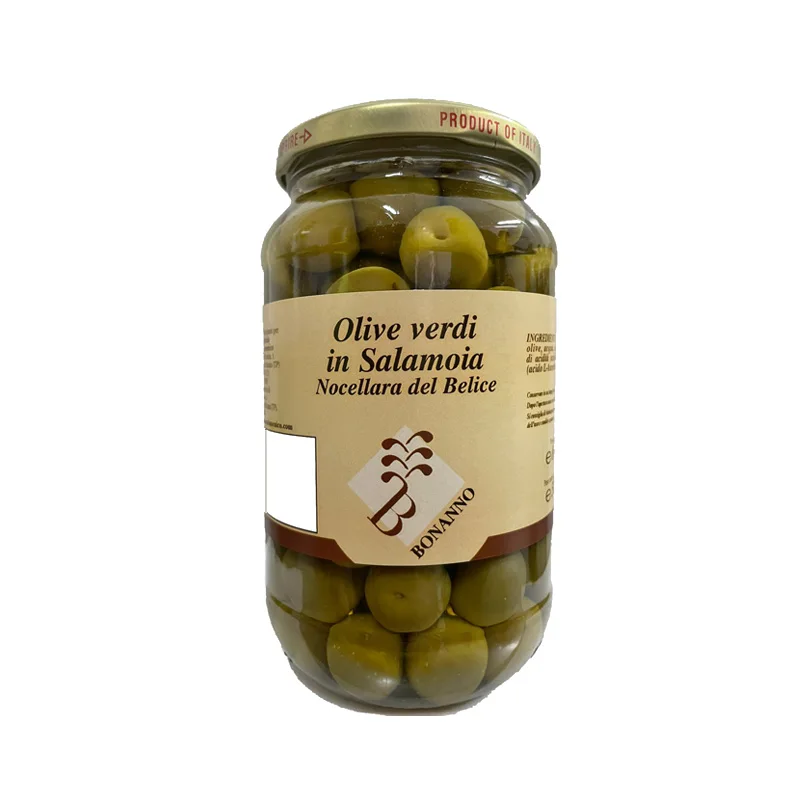 italian  Sicilian GREEN OLIVES cured in brine  580 ML   asappetizers side dishes salads and condiments