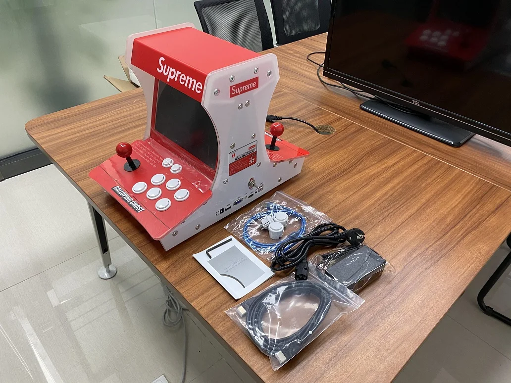 Мини-Игровой Автомат для аркадных игр Bartop | Игровая консоль 2 игроков 4188 в 1 Пандора 9S Классическая Ретро аркадная приставка с Wi-Fi