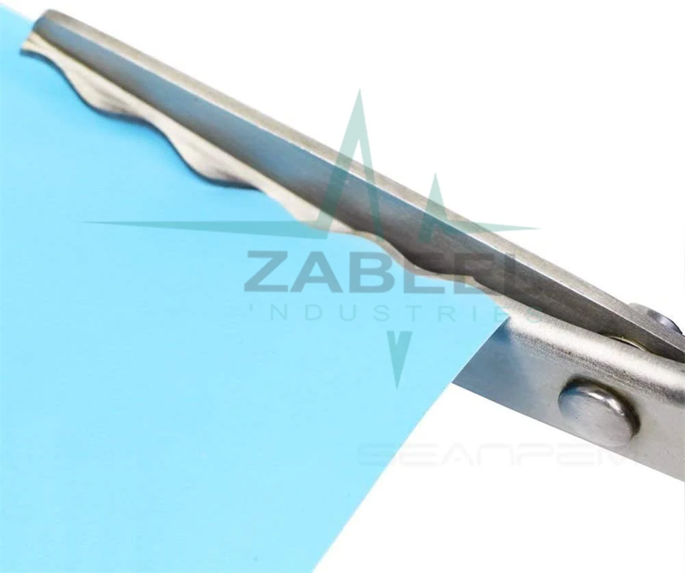 Pinking Shears Craft Scissor Serrated Scalloped stainless Steel Handled Professional Sewing black Scissors