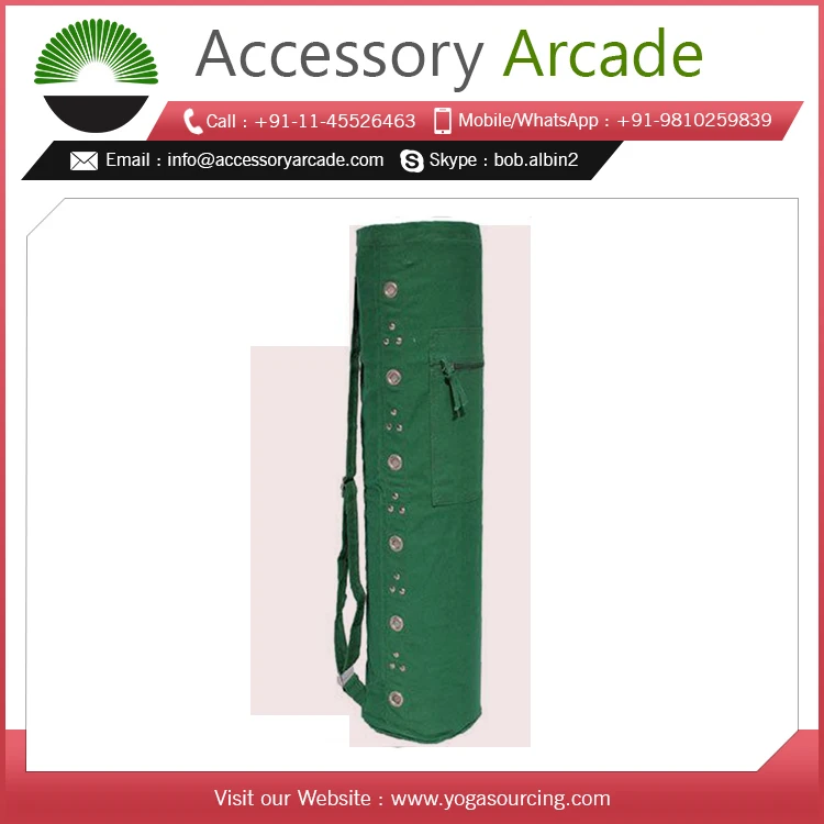 100% Pure Cotton Eyelet Yoga Mat Bag