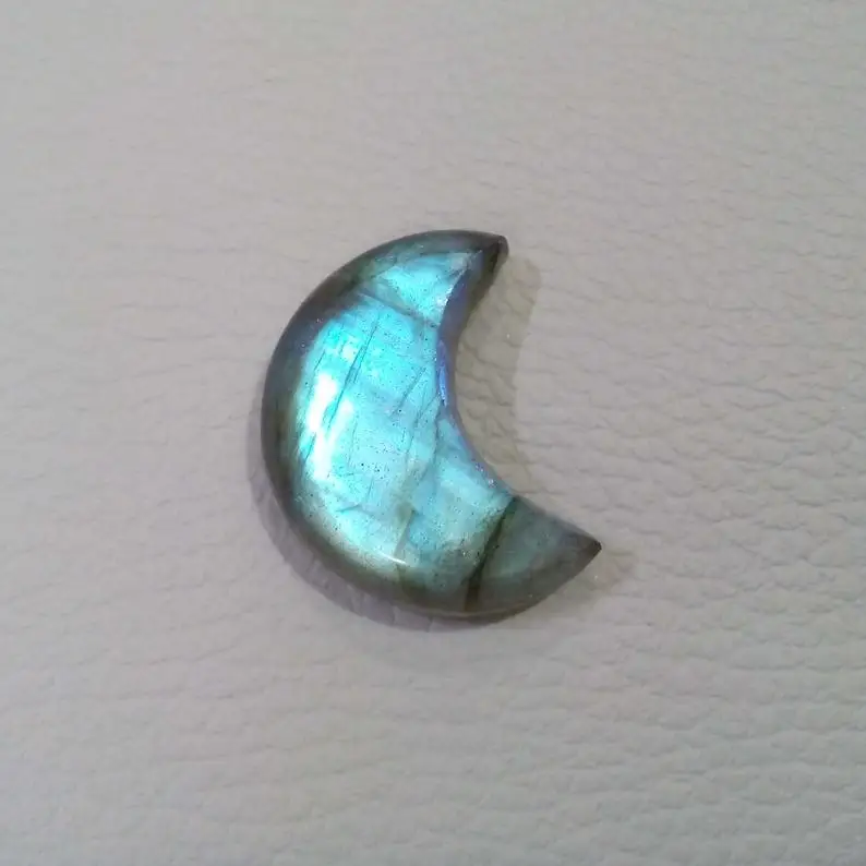 Labradorite Moon Shape Flashy Moon Labradorite Wholesale Lot Crescent Moon Jewelry Gems & Stones at Affordable Prices Bulk OEM