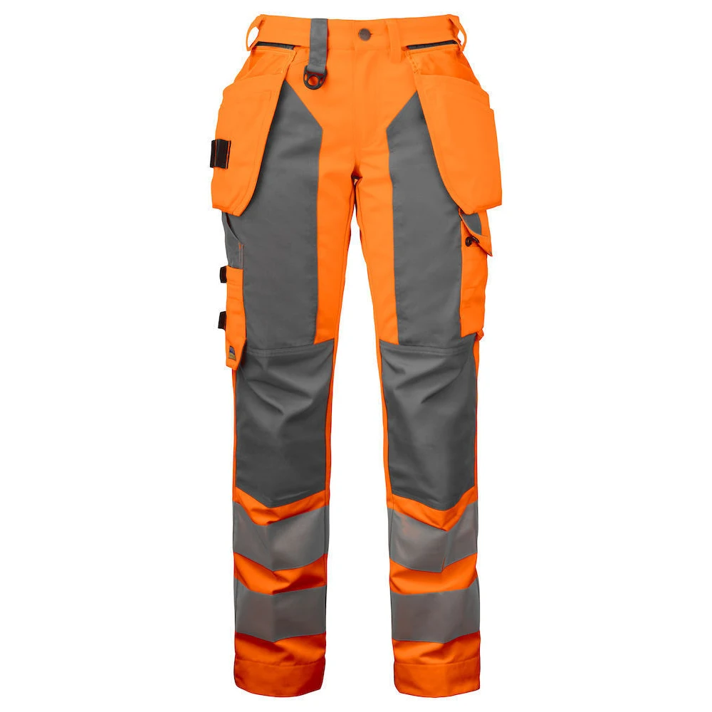 Hi Vis Pant Heavy-Duty Cotton Workwear Trousers for Safety Industry Disposable Reflective Work Clothing