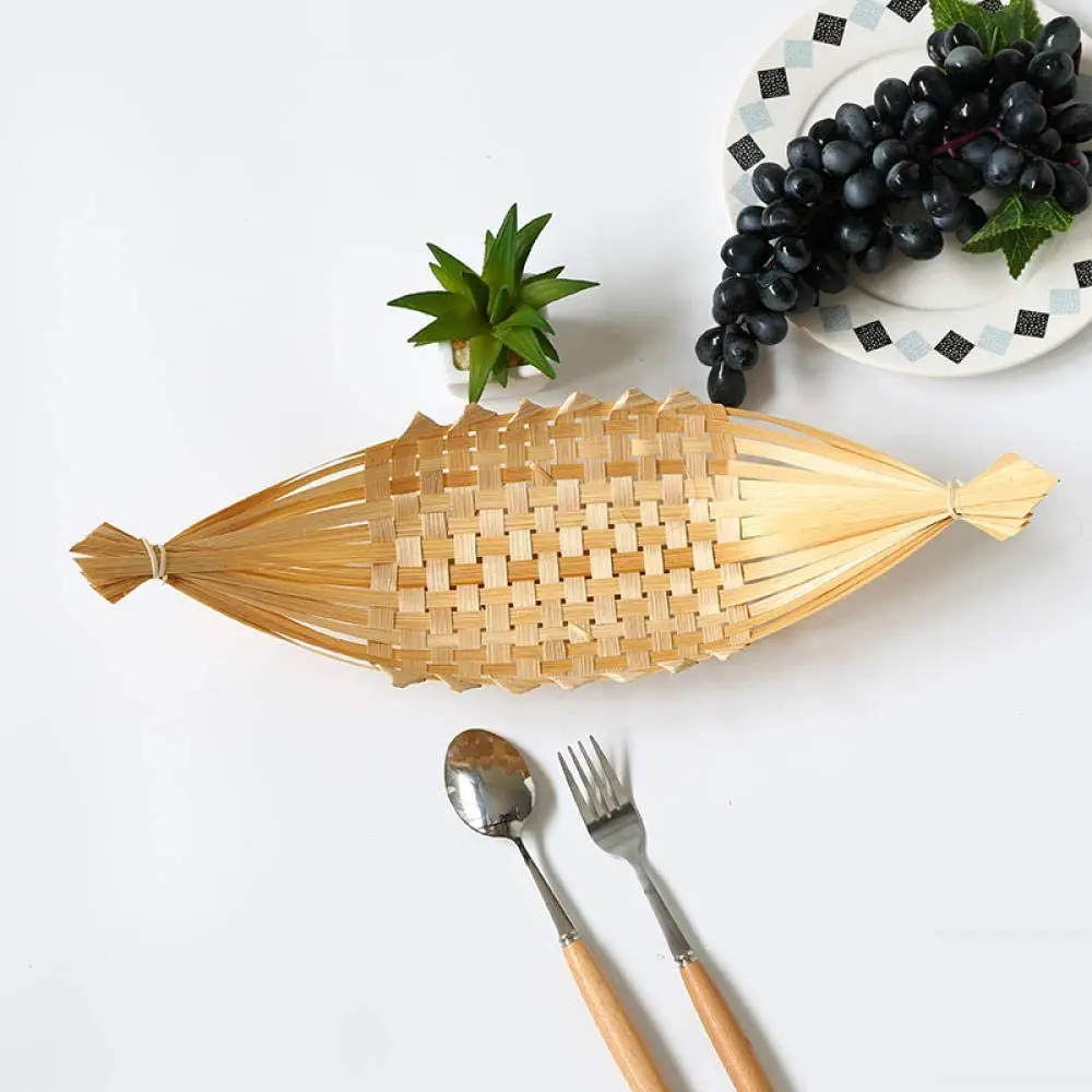 New deal  wholesale round handwoven fruit and vegetable basket non-chemical safety fruit basket bamboo