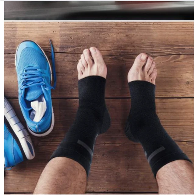 New Arrival custom Logo boxing foot ankle support brace bracket compression sleeve with adjustable straps