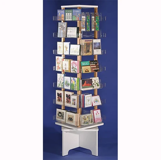 Custom Acrylic Store Retail Display Rack With 24 Pockets for wholesale