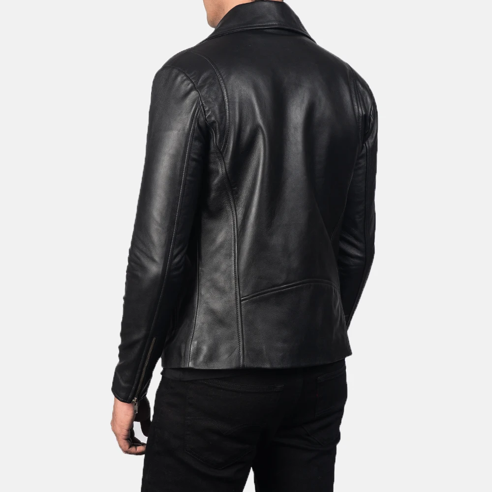 2022 New Fashion Men black Lamb Leather Jacket/men leather jackets Pakistan leather jackets for men High Quality