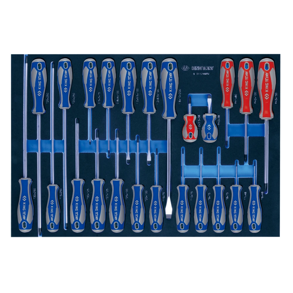 KING TONY 286 PCS Tool Trolley Set Mechanical Tool Set Metal Tool Box Set EVA Tray 934-010MRV