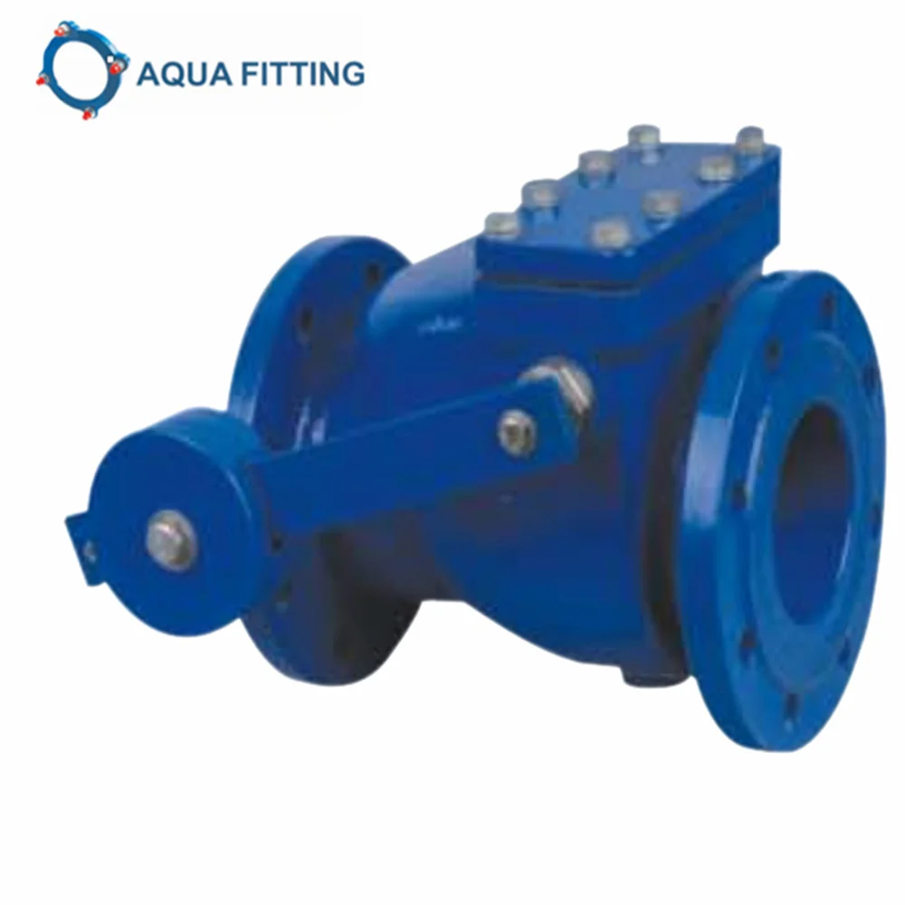 high quality PN6-PN10-PN16  DN40-DN1200  DIN3352-F4 ,EN1171  Ductile Iron swing  flange end  CHECK VALVES