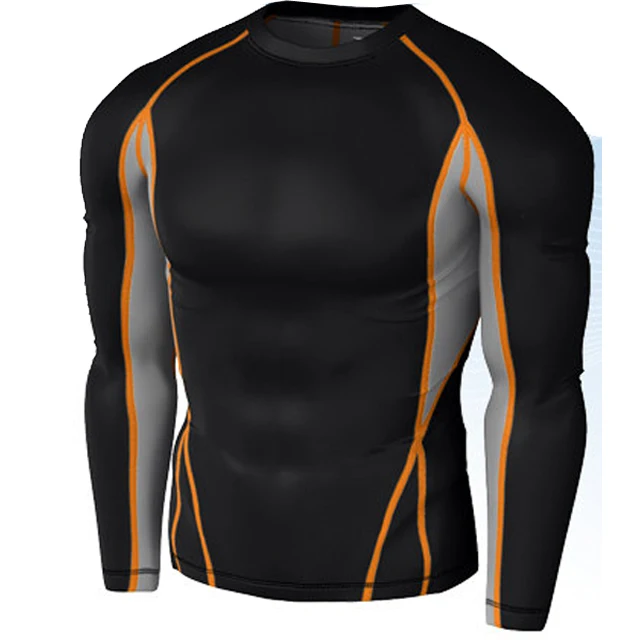 2021 High Quality Short Sleeve Men Swimming Rash Guard  Compression Tops Wholesales Men T Shirt MMA Rashguard