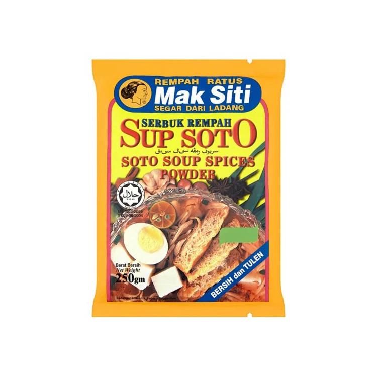 Delicious Taste Best Selling MakSiti Soto Soup Spices Powder 250g from Top Supplier