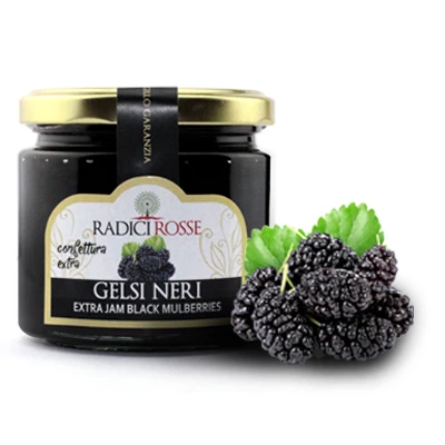 Высшее качество 100%, Сделано в Италии, дополнительный джем, черные тутовые ягоды, 240 г, фруктовые органические консервированные джемы, черные тутовые фруктовые джемы