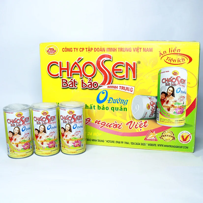 sugar free lotus seed porridge Minh Trung Vietnam