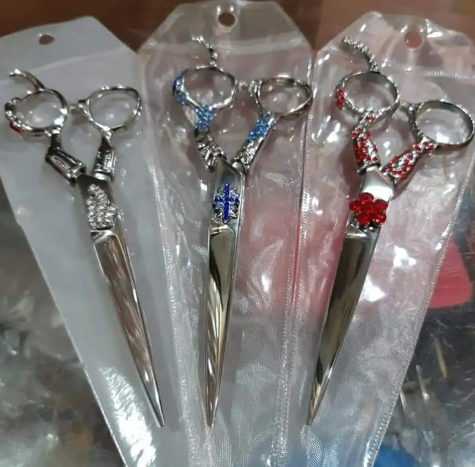 
F_G Proffesional Hairdressing Barber Salon Scissor Hair Cutting Barber Scissor Stainless Steel Multi Colors/J2 Steel 