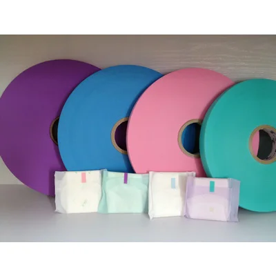 Sanitary Napkin Raw Material Customized Color Disposable Removal Stationery Tape Easy Tear Sticky Reseal Easy Tape