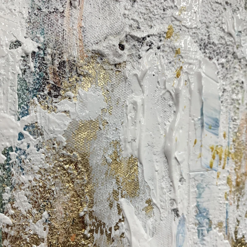  Темно-зеленая Настенная картина для домашнего декора масляная роспись 100% ручной работы абстрактная Большая Золотая холст современный Размер подарок