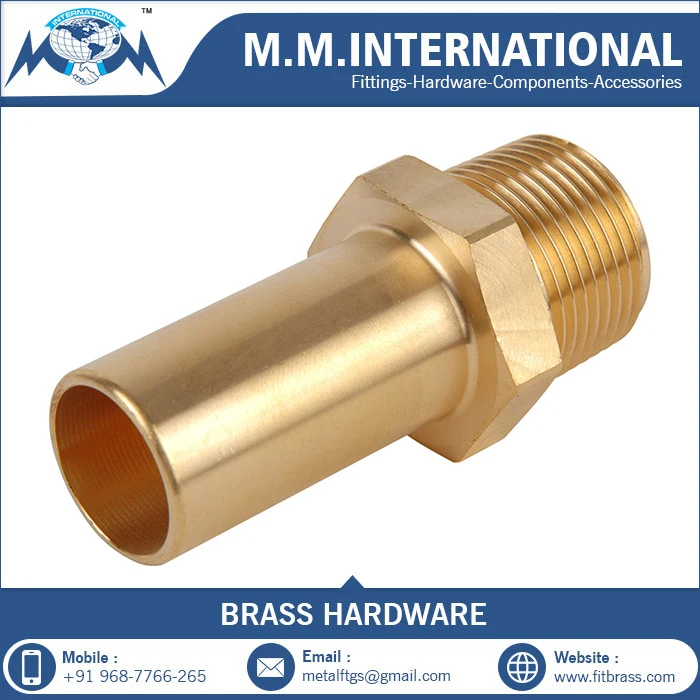 Brass Garden Hose Adaptor Brass Threaded Connector Hexagon Hose Adaptor Fittings Water Connections