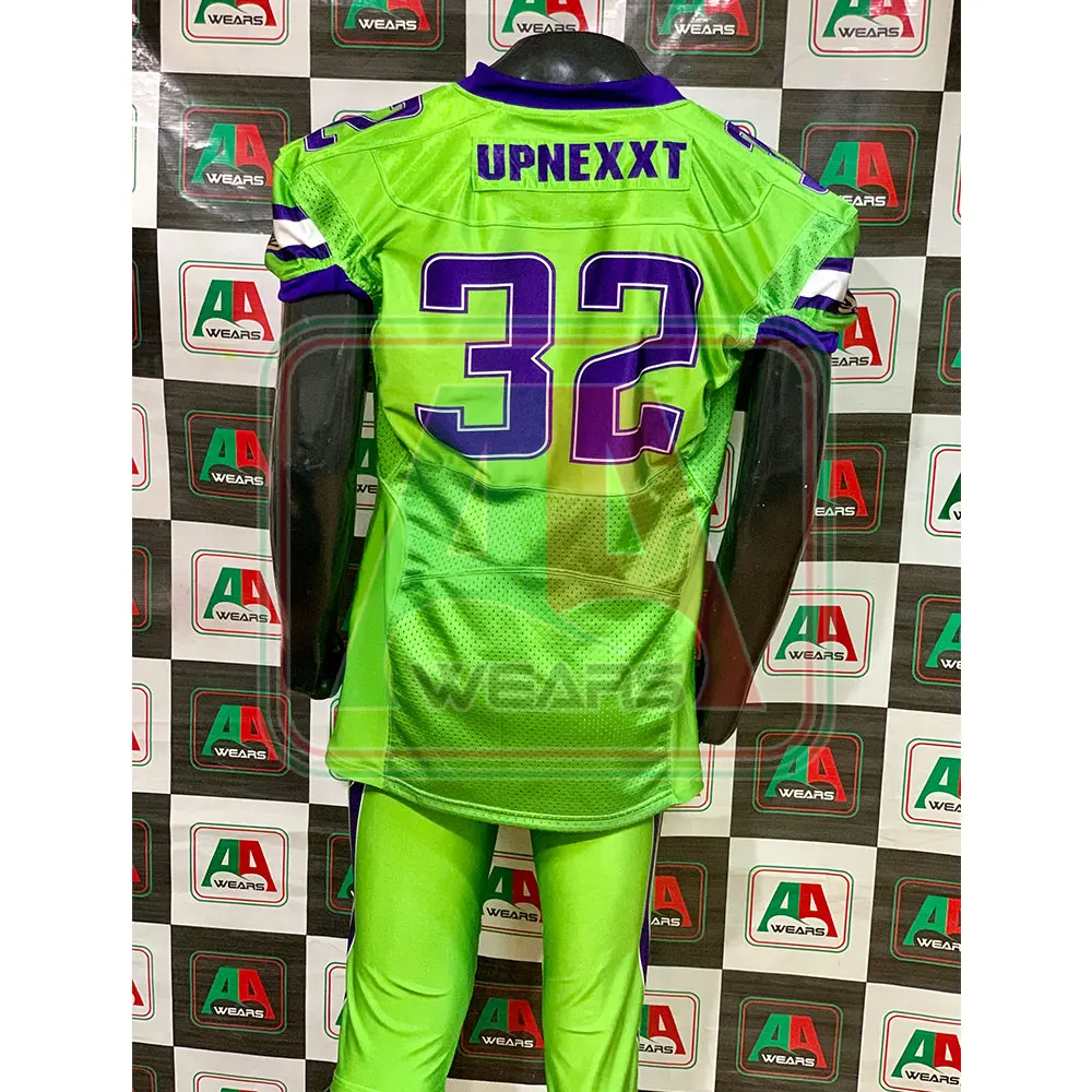 Top Quality American Football Uniforms Customized Designs Printing Sublimated Quick Dry Breathable American Football Uniform Men