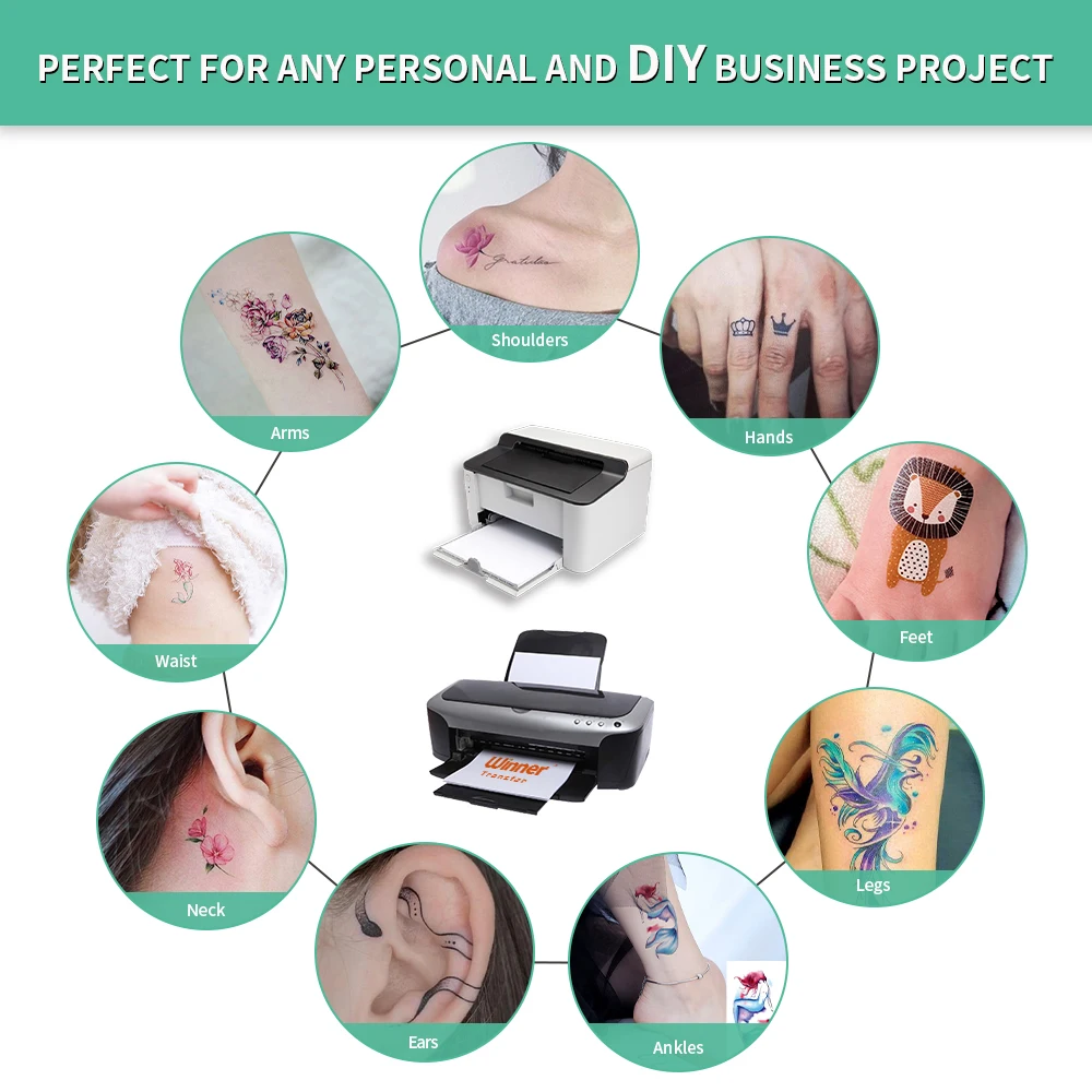 Winner Transfer ready To Ship US best selling  tattoo transfer paper a3 a5 A4 tattoo paper for laser and inkjet printers