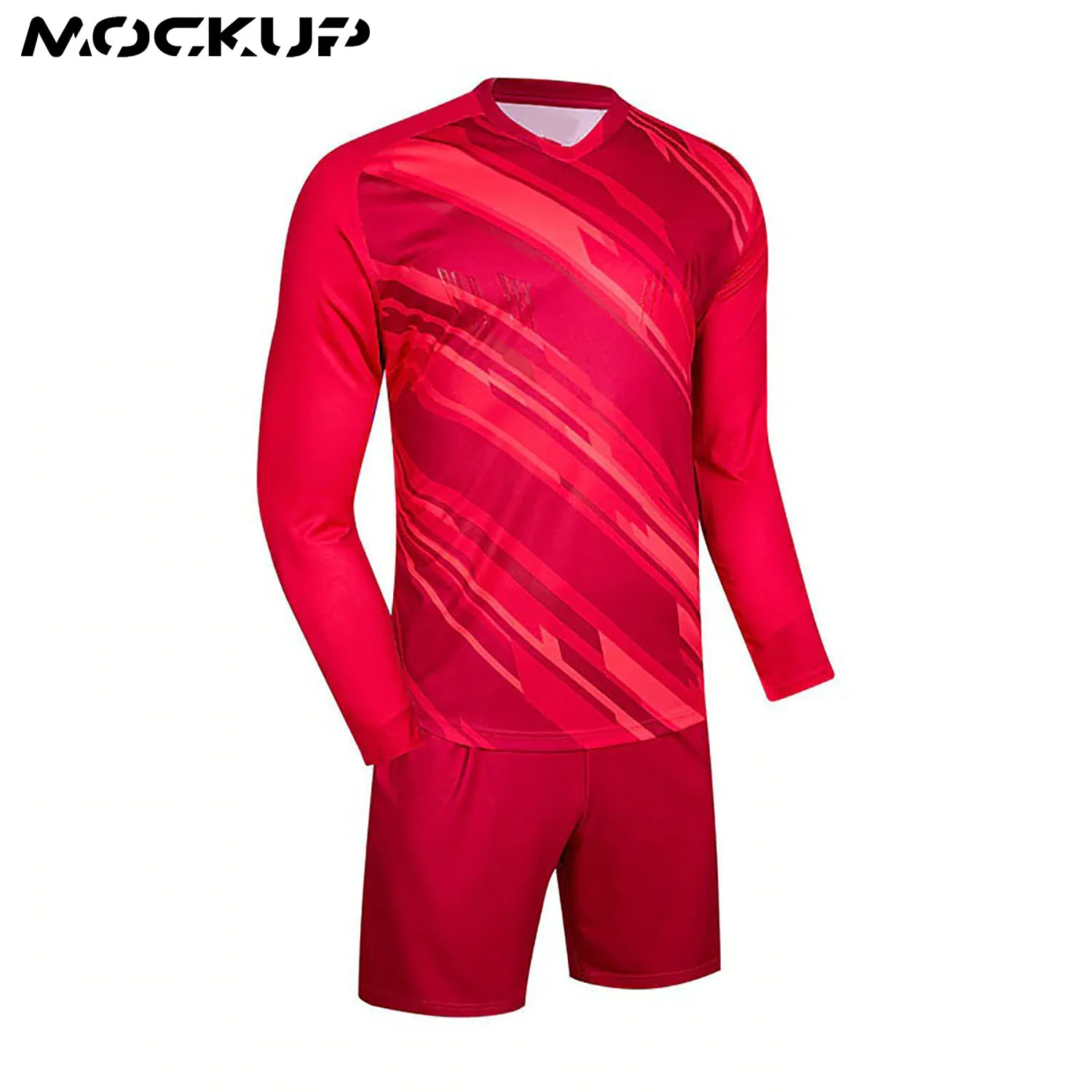 Custom Football Jerseys Goalkeeper Jersey Men Long Sleeve Football Uniform Soccer Shorts Protector.
