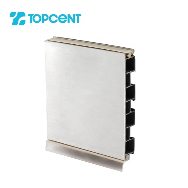  Пластиковые ПВХ кухонные шкафы TOPCENT алюминиевые