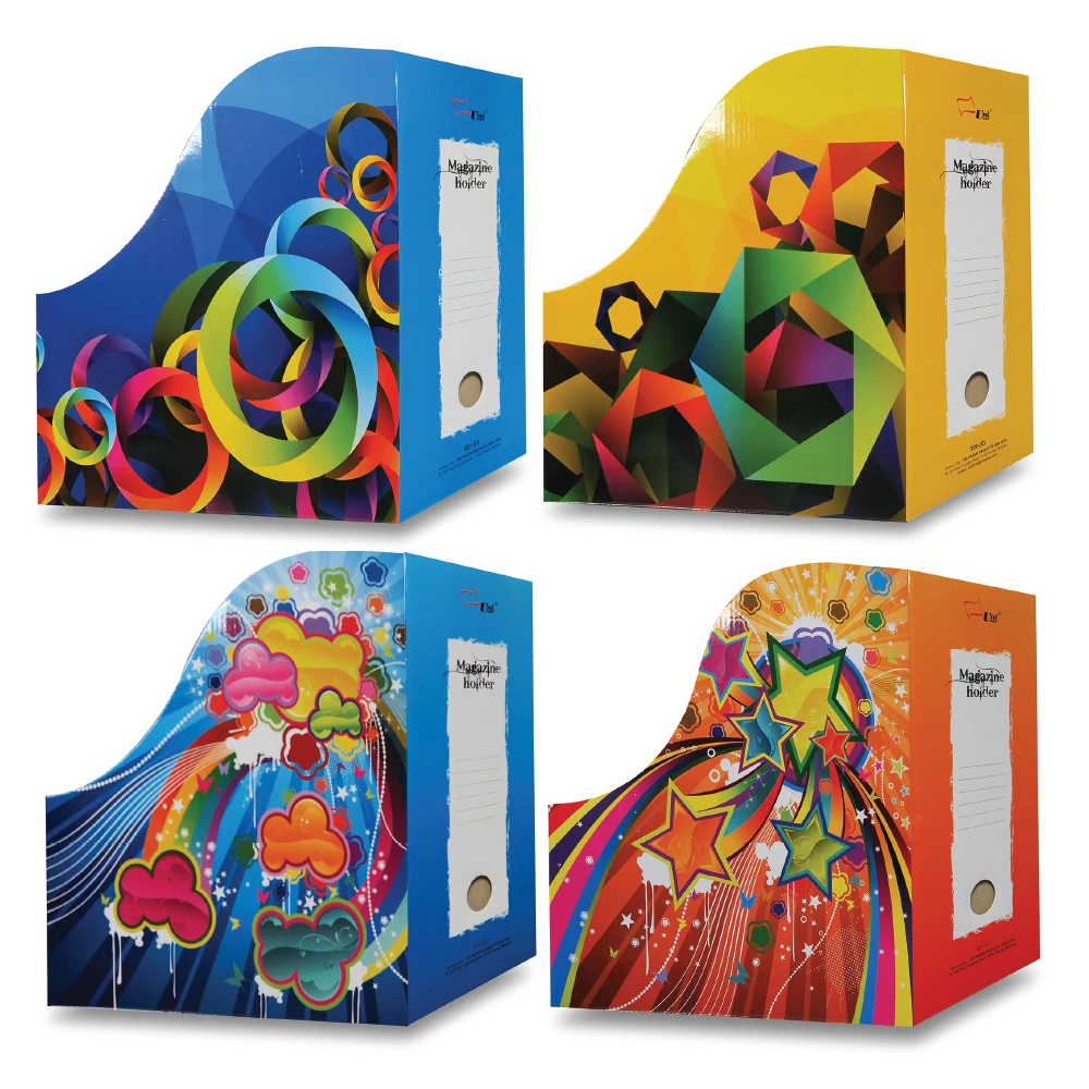 Paperboard Magazine Organizer Holder