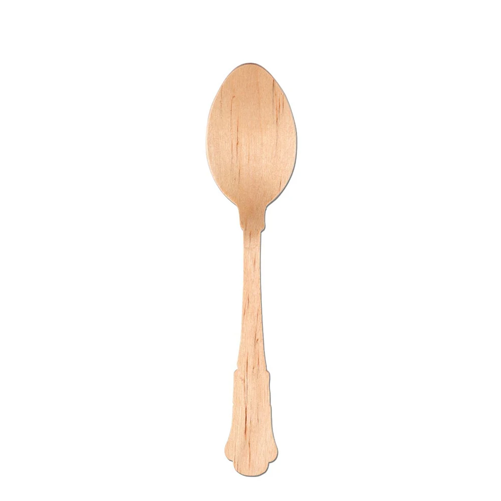 Top Rank best selling pure 100% Biodegradable Wooden Cutlery Spoons, Forks, knives and Cutlery