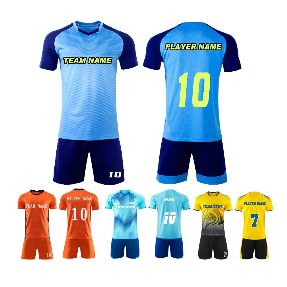 Dye sublimation Custom printing soccer wears uniforms sportswear set Team Training Football Wear Soccer Jersey