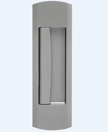 
(door thickness: 33mm) Japan Quality NS Automatic Hook Lock for sliding door, Passage Lock type, Color: Silver Painting 