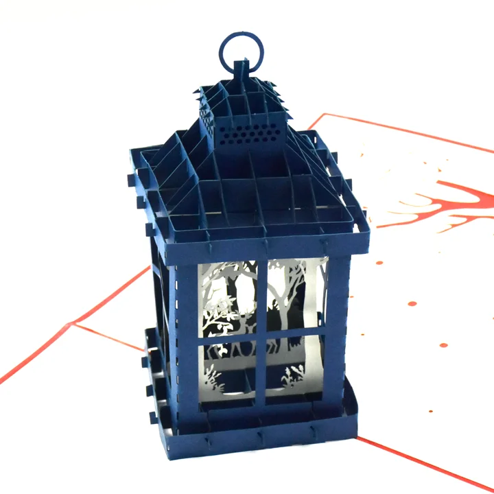 
Magical Christmas Lantern 3D Pop-up Greeting Card Wholesale Vietnam Handmade Gift 