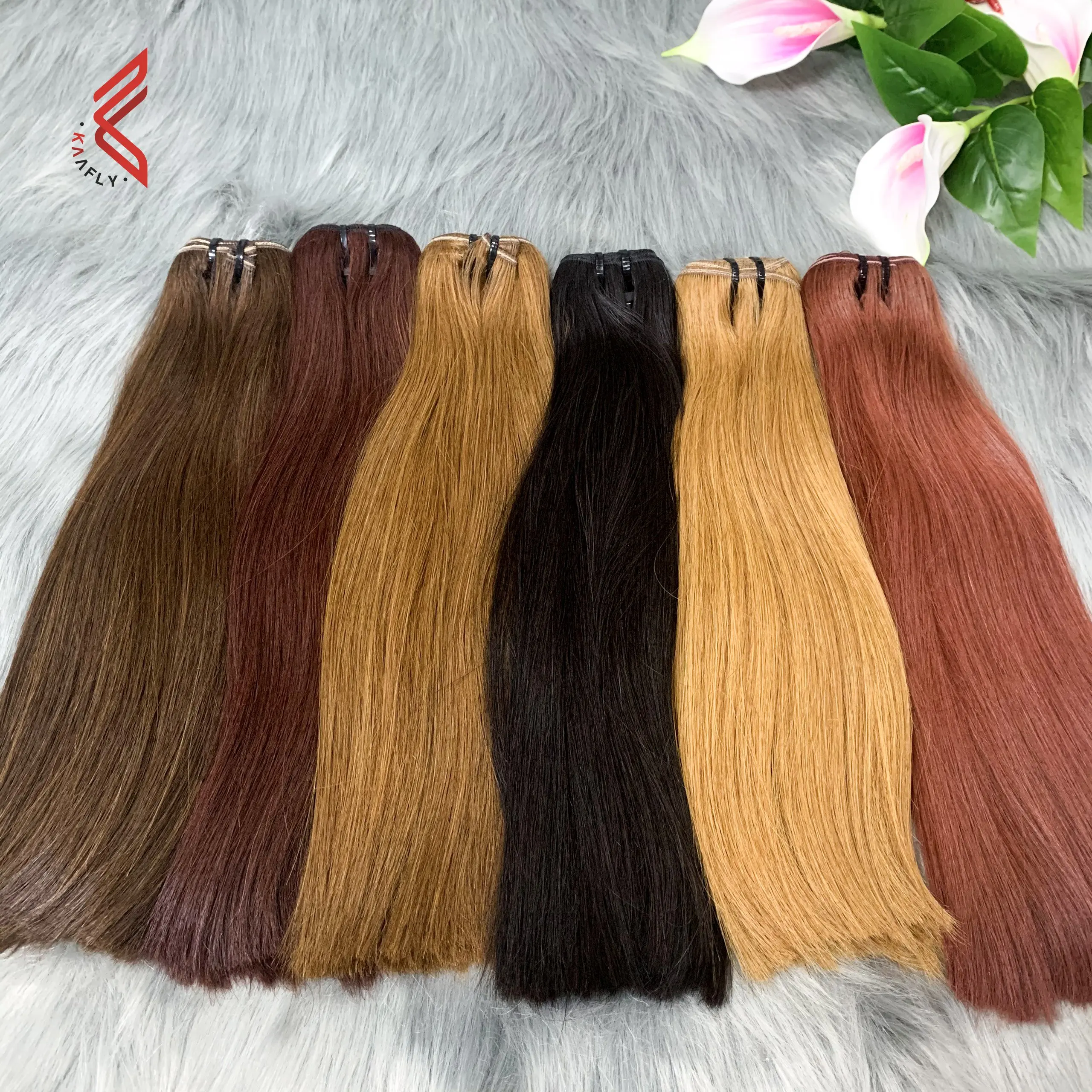  Двойные натянутые человеческие волосы оптовая продажа 100% натуральные вьетнамские для наращивания